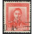 New Zealand 1938 Definitive Issue 1½d Scarlet S...