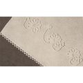 Tat Trim Pattern Padded Tatted White Flower