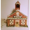 1990 Rex & Lee Lighted Christmas School House W...