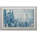 FRANCE: 1936 Universal Peace 1F 50 Blue : SG561 MH