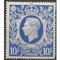 1942 SG478a 10/- Ultramarine (light gum crease)...