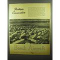 1942 Beech Aircraft Ad - Strategic Conservation