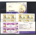 TUVALU 1981 ROYAL WEDDING $1.70 BOOKLET SPLIT O...