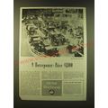 1947 New York Stock Exchange Ad - 9 horsepower - price $1,800