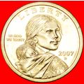 SACAGAWEA (1788-1812): USA★ DOLLAR 2007D UNC MI...