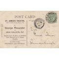 George Alexander at St James Theatre London Advertising Postcard