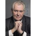 Milos Zeman President of the Czech Republc Hand...