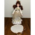 Victorian Beauty Style 18" Porcelain Doll Brown...