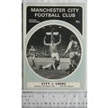 1973 programme Manchester City v. Leeds