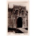REAL PHOTO POSTCARD SOUTH PORCH PARISH CHURCH C...