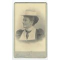 Victorian cdv photo lady wearing hat Launceston...