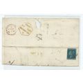 sg14 2d blue on cover plate 4 double letters li...
