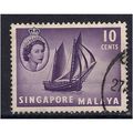Singapore 1955 - 59 10 ct Boat Stamp SG44 (C346)