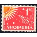 Albania 1962 Sg710 1l.50 cosmic flights mint ne...