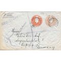 GB REGISTERED Postal Sta. uprated to Germany 1906