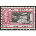 Montserrat 1951 SG132 60c Black & Carmine Mount...