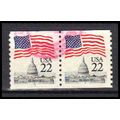 Used 2115a 22c U.S. Flag Very Fine CNP Left 7 P...