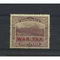 Dominica.SG58 3d Purple/Yellow.War Tax Stamp.Mo...