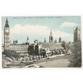 vintage postcard Houses of Parliament & Parliam...