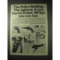 1976 Charter Arms Police Bulldog Revolver Ad