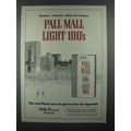 1979 Pall Mall Light 100's Cigarette Ad - Make Your Decision
