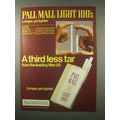 1979 Pall Mall Light 100's Cigarettes Ad