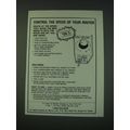 1988 MLCS Router Speed Control Ad - Control the...