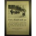 1924 Kodak Cameras Ad - Take a Kodak with you