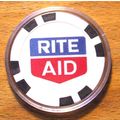 Rite Aid Poker Chip Golf Ball Marker - Black