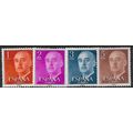 1955/1960 4 different values - mint no gum