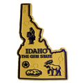Idaho the Gem State Map Fridge Magnet