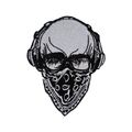 Gang Street Skull Iron On Embroidered sew Patch...
