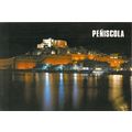 Peniscola Castillo por la noche Spain postcard ...