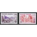 1983 Andorra (Fr) - Europa set of 2 - Sc# 307-3...
