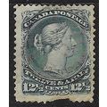 CANADA 1868 - 90 QV 12½c USED SG60 perf fault