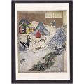 PAINTING POST CARD - MAJNUN DIES ON LAILA'S TOM...