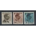 ROMANIA 1935 PORTRAITS 3 X VALUES MINT