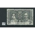 gibraltar stamps sg119 sg 119 used coronation
