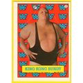 1987 Topps WWF Wrestling Sticker King Kong Bund...