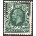 GB stamps 1934 - KGV SG439 - ½d green - used