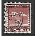 CHILE 1934 AIR 10p PURPLE NORTHROP ALPHA MONOPL...