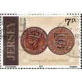 JERSEY, Currency reform, penny, brown 1977, 7p