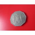1975 JAMAICA FIFTY CENTS FREE POST. AF