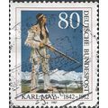 GERMANY, Karl May, 1842-1912, blue 1987, 80pf, #4