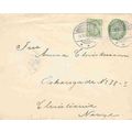 Denmark Postal Sta. 1901, uprated to Norway