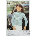 Vintage: Wendy 1360 girl's sweater, DK, 61-71 cm, 24-28 inch