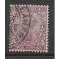 INDIA 1911 2a DULL PURPLE SG 166 FINE USED#