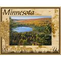 Minnesota Laser Engraved Wood Picture Frame Lan...