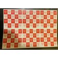 4955, Red & White Hearts Press Sheet of Six Pan...