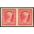368H, Mint NH XF 2¢ Imperforate Coil Pair With ...